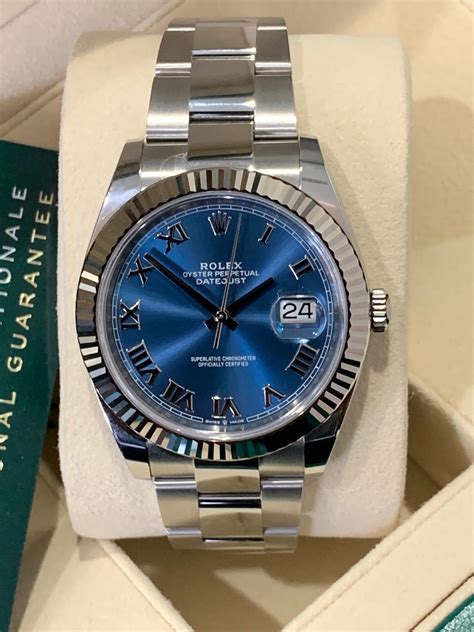 rolex datejust 41 black or blue face|41mm Rolex Datejust for sale.